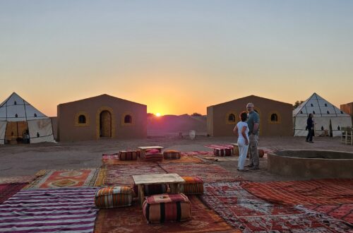 Lever de soleil au bivouac fixe